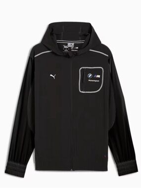 Puma BMW M Motorsport Panelled Full Zip Hooded Windbreaker Jacket